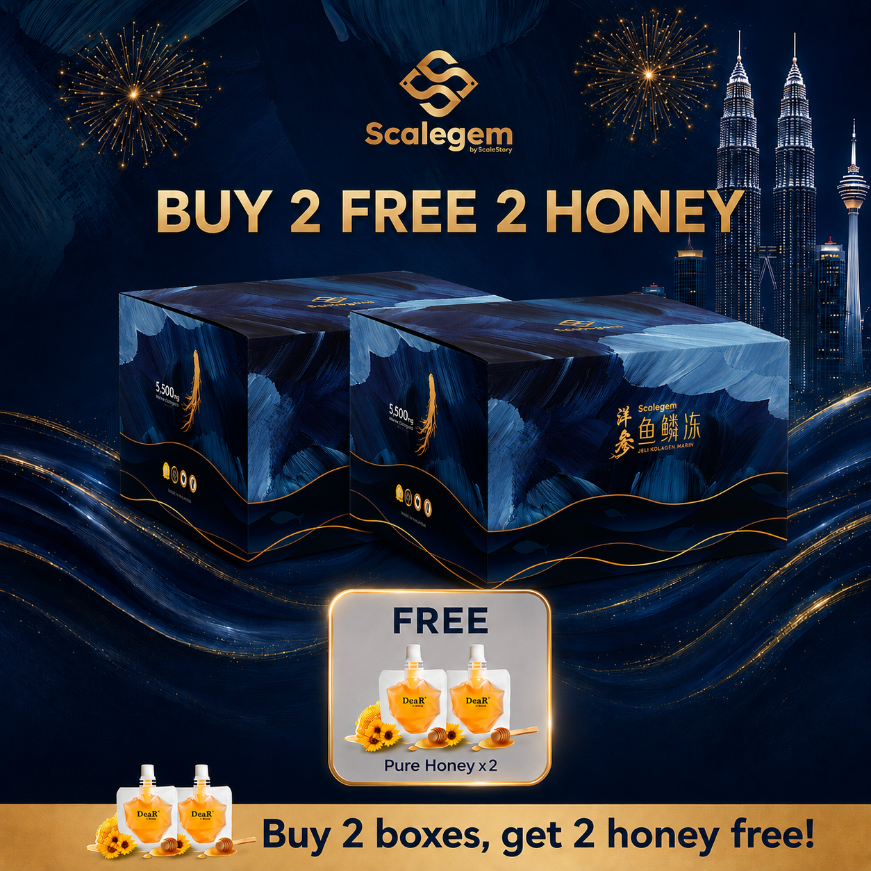 Ginseng Series Fish Scale Collagen【MERDEKA Promo】